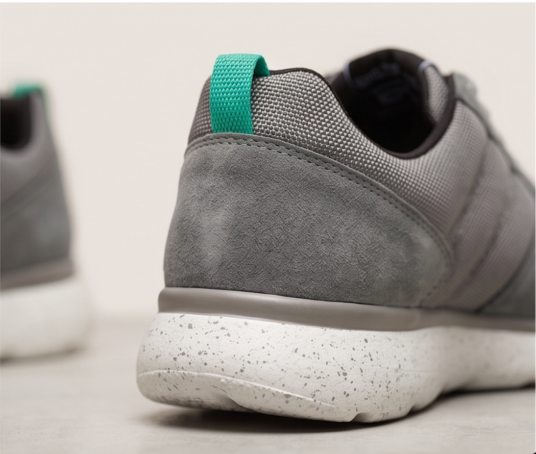 Springuru Grey Lace-Up Spring Sneaker