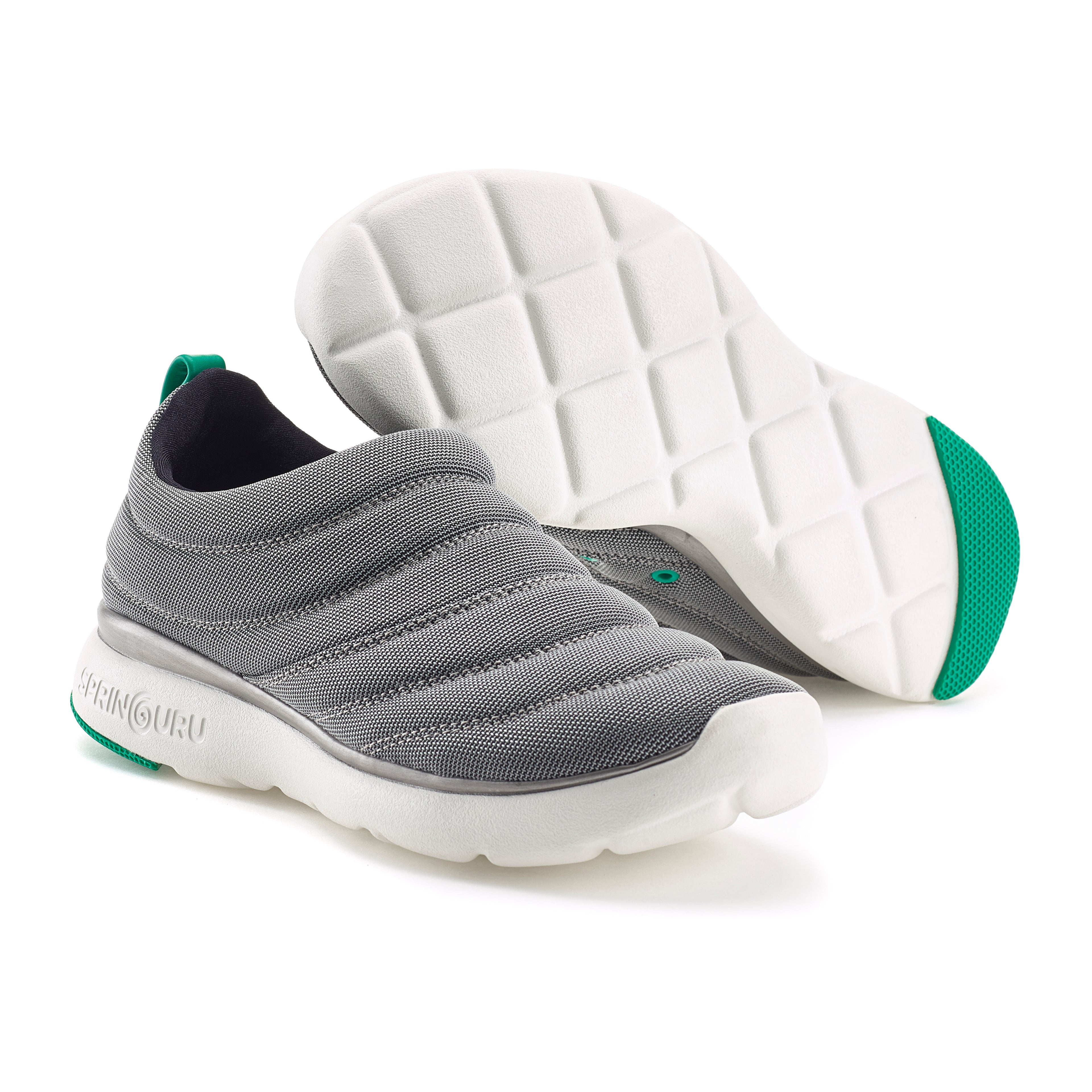 Springuru Pocket Spring Slip-On Sneakers - Grey